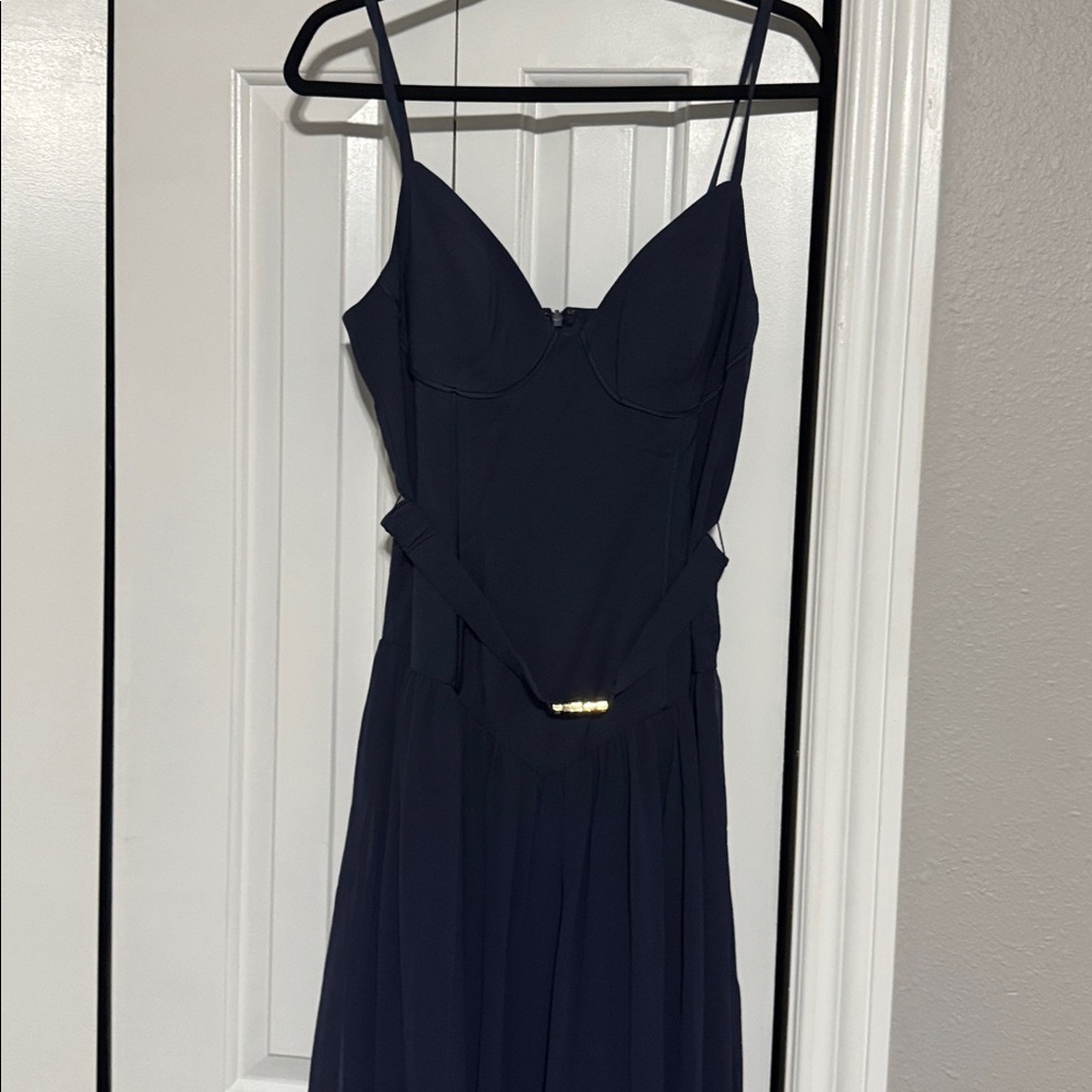 Hutch Ruby Bustier Drop Waist Belted Dress - Picture 6 of 8